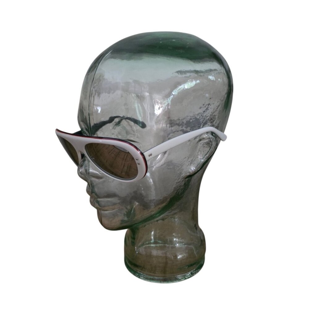 Vintage STYLE EYES Sunglasses Red White Blue #461 Mirror Sportsman 1970s Japan